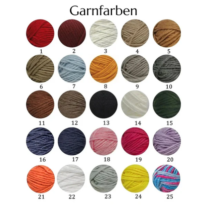 Handgestrickter, personalisierter Pullover