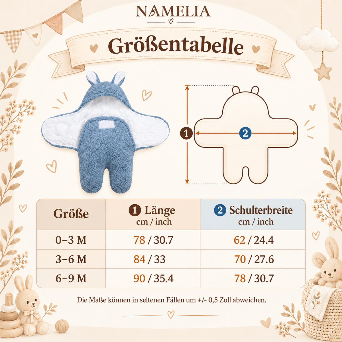 Personalisierter Hasen-Pucksack + Kuscheltier GRATIS