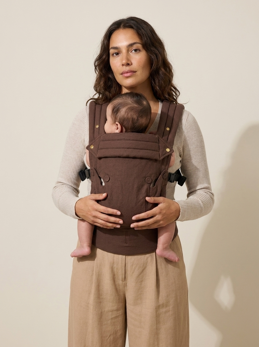Babytrage - Cocoa Leinen