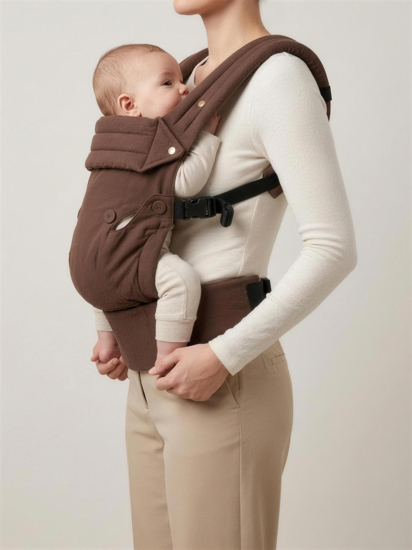 Babytrage - Cocoa Leinen