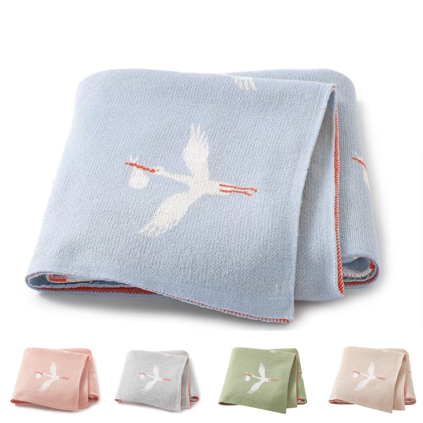 Gestrickte Crane Decke