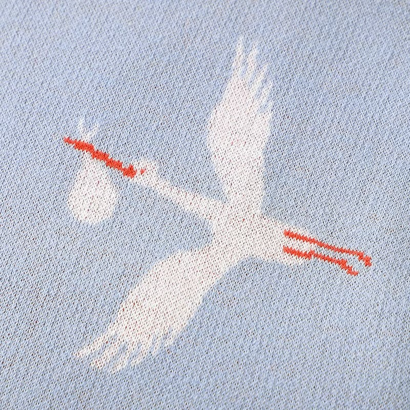 Gestrickte Crane Decke