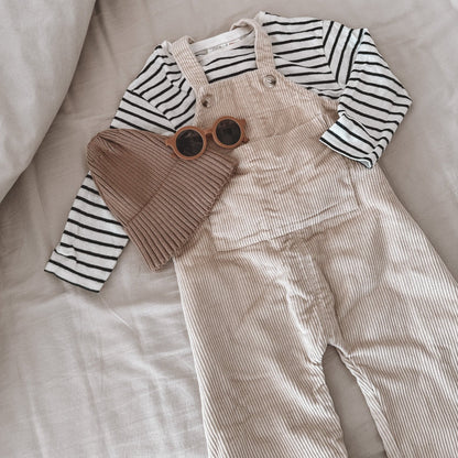 Cord-Latzhose - Cream