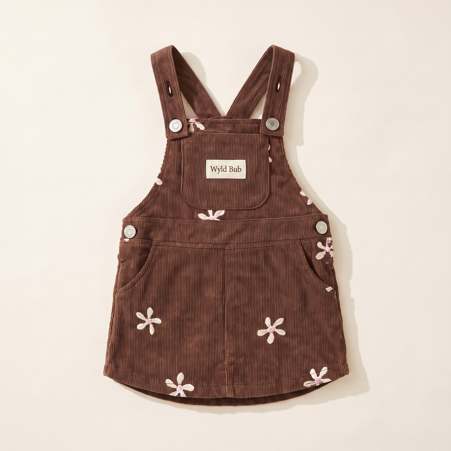 Flower Corduroy-Kleid