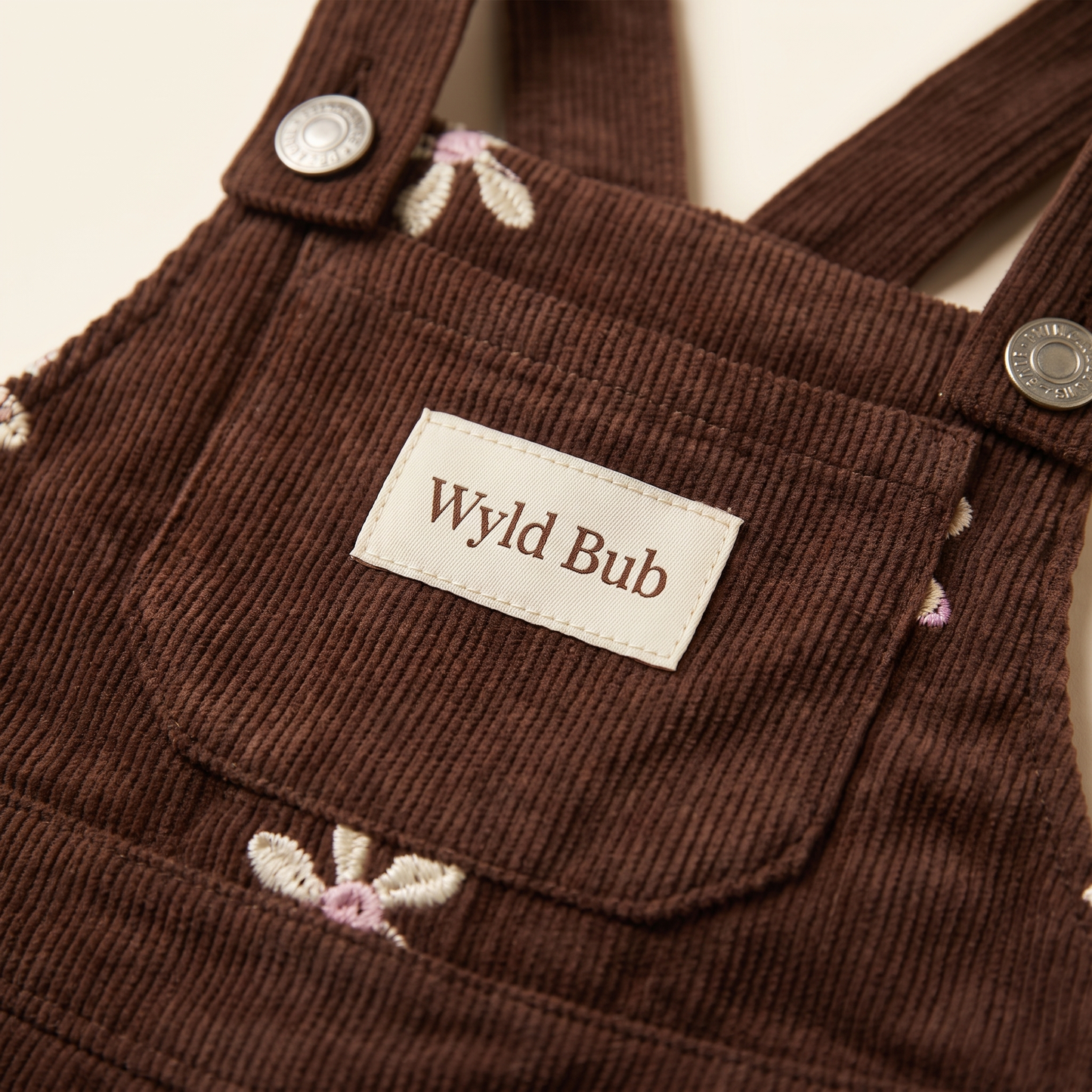 Flower Corduroy-Kleid