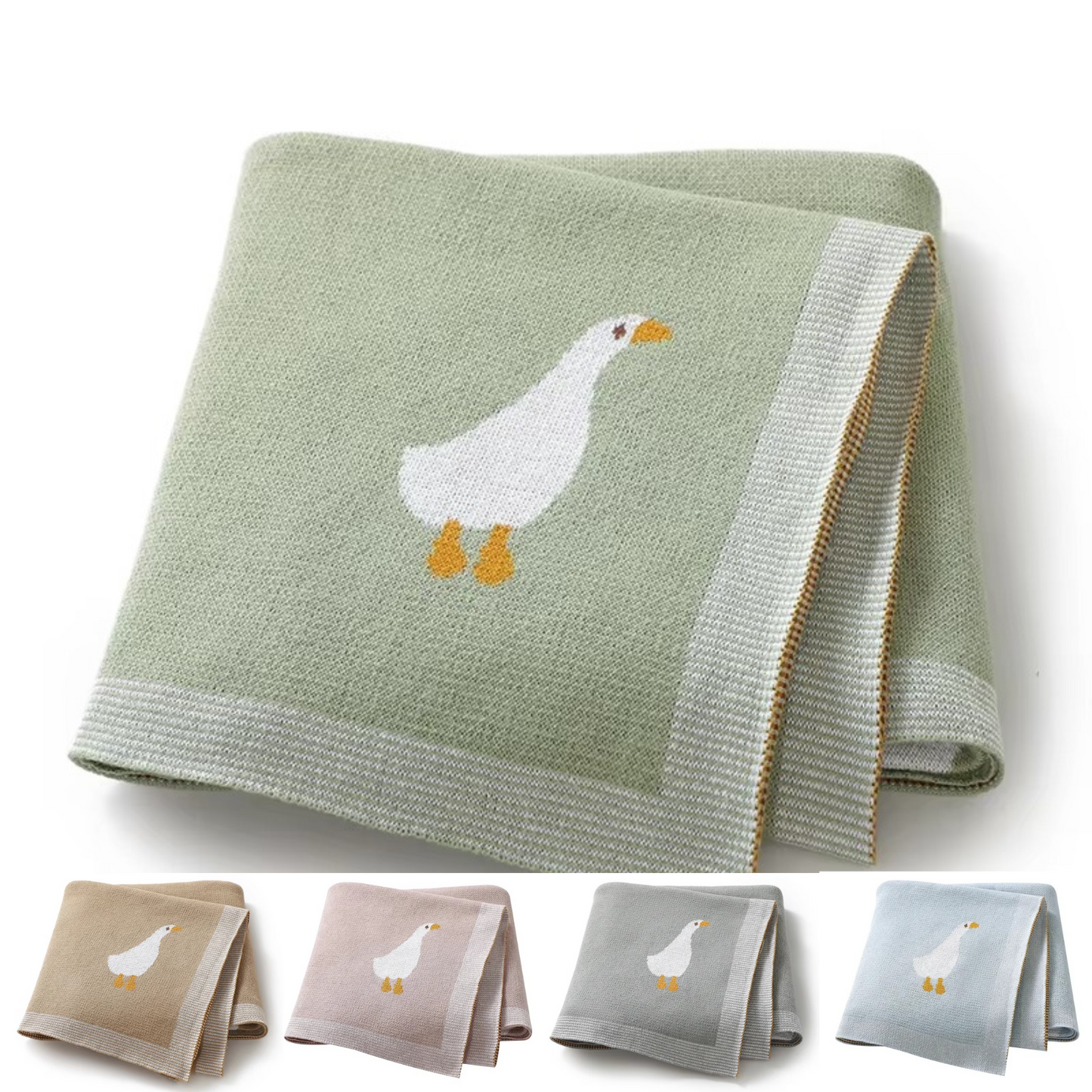Gestrickte Goose Decke
