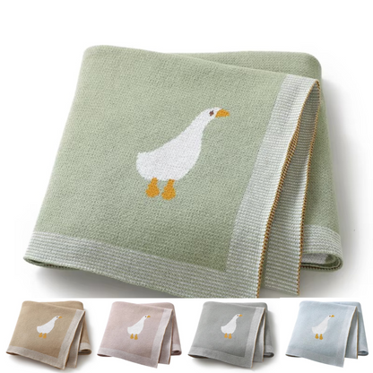 Gestrickte Goose Decke