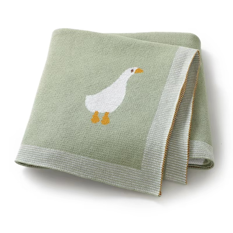 Gestrickte Goose Decke