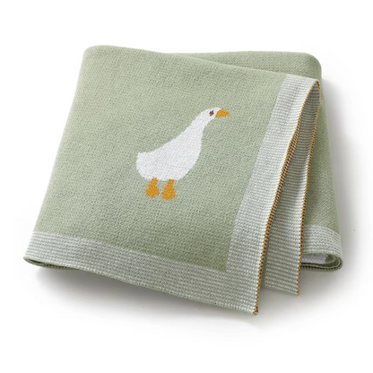 Gestrickte Goose Decke