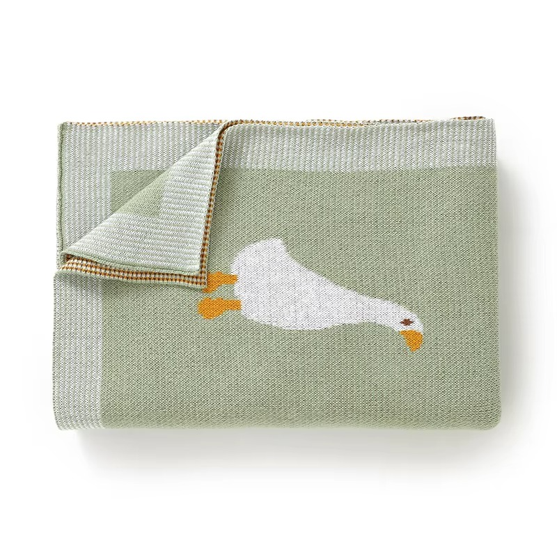 Gestrickte Goose Decke