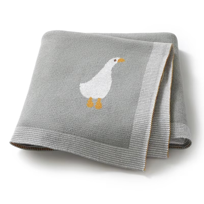 Gestrickte Goose Decke