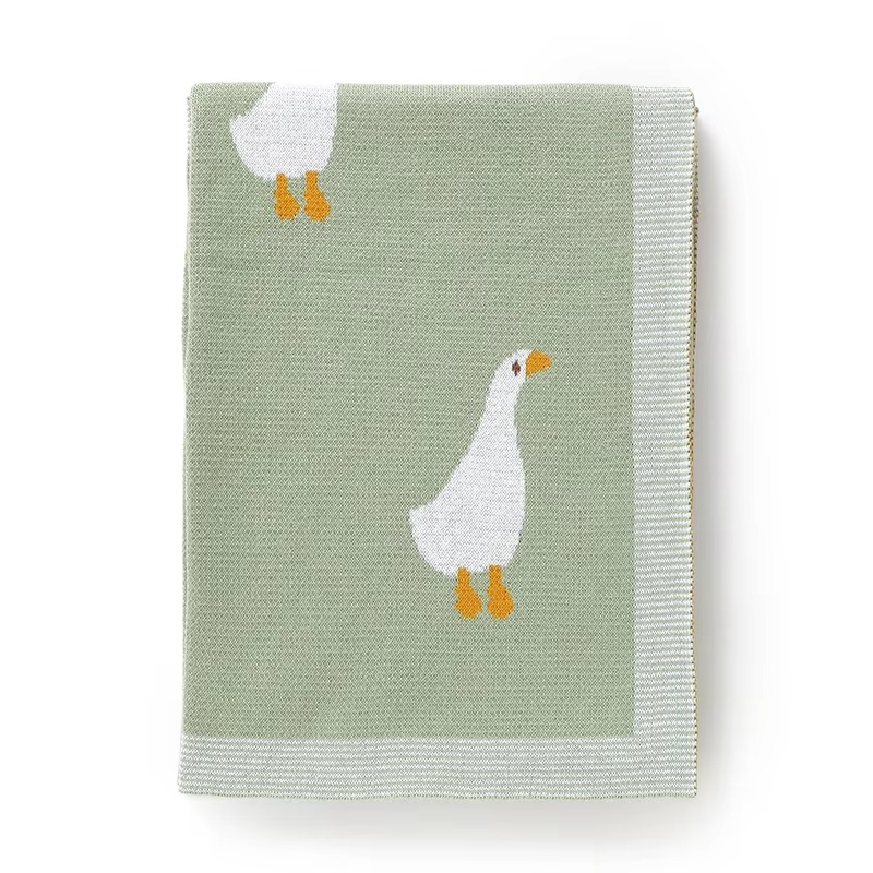 Gestrickte Goose Decke