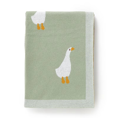 Gestrickte Goose Decke