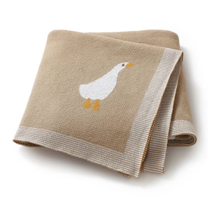 Gestrickte Goose Decke
