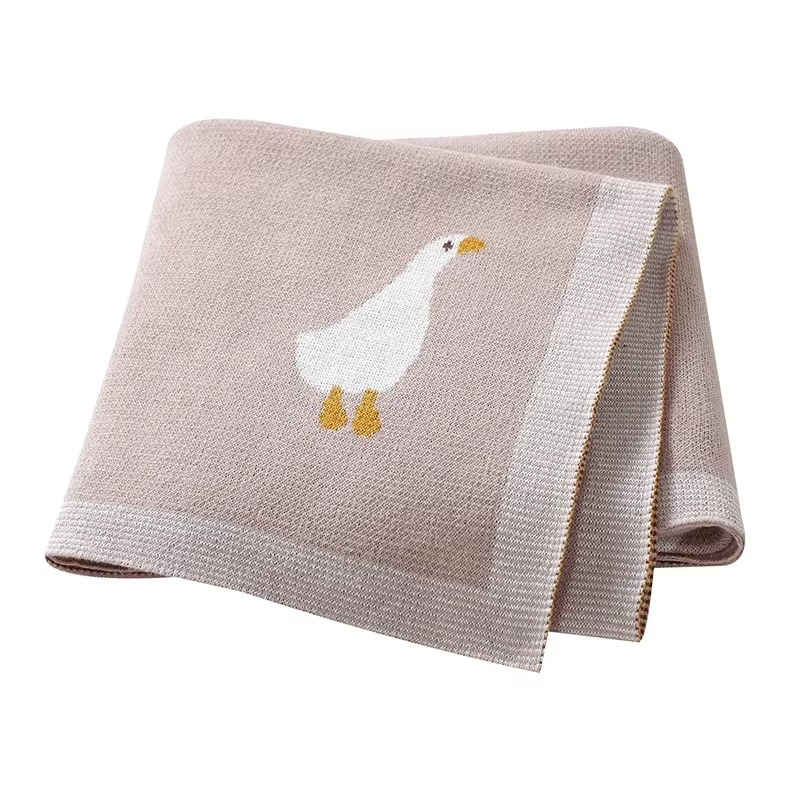 Gestrickte Goose Decke