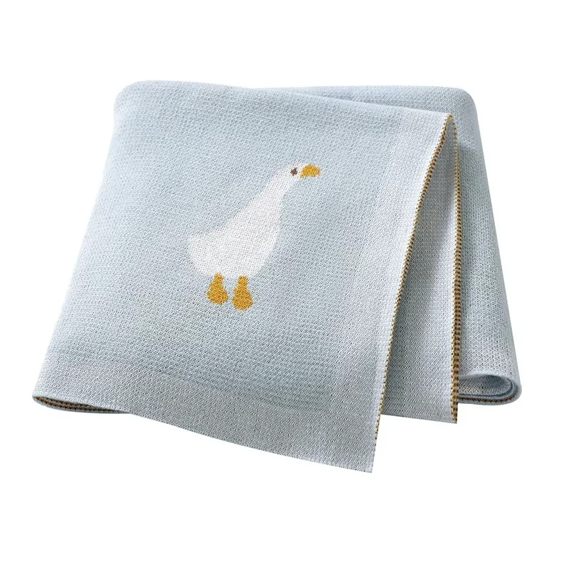 Gestrickte Goose Decke
