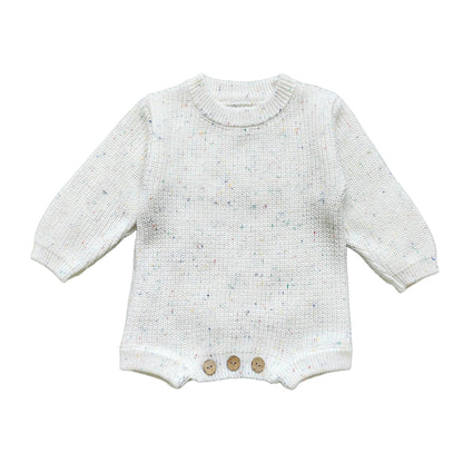 Handgestrickter personalisierter Strampler