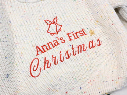 Personalisierter „Mein erstes Weihnachten“ Pullover