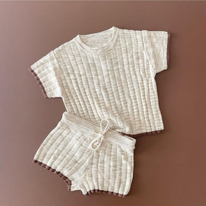Geripptes Sommer-Set