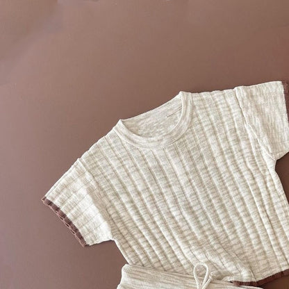 Geripptes Sommer-Set