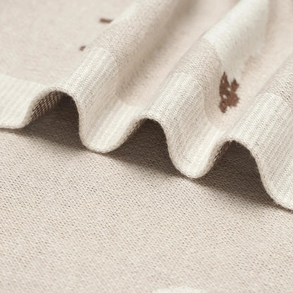 Schaf-Strickdecke