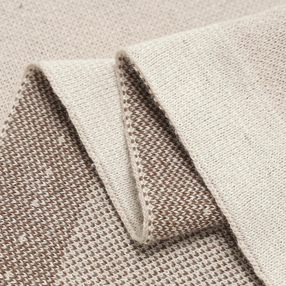 Schaf-Strickdecke